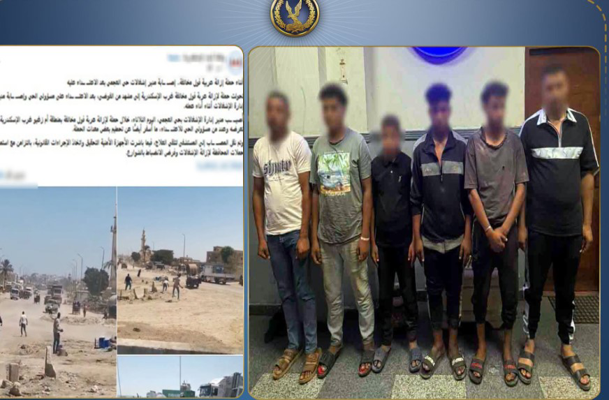 حجارة وتلفيات في لودر.. تفاصيل الاعتداء على حملة إزالة إشغالات بالعجمي
